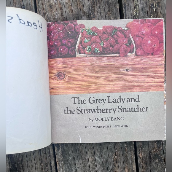 ‘THE GREY LADY AND THE STRAWBERRY SNATCHER’ HARDCOVER VINTAGE KIDS BOOK - Picture 3 of 10